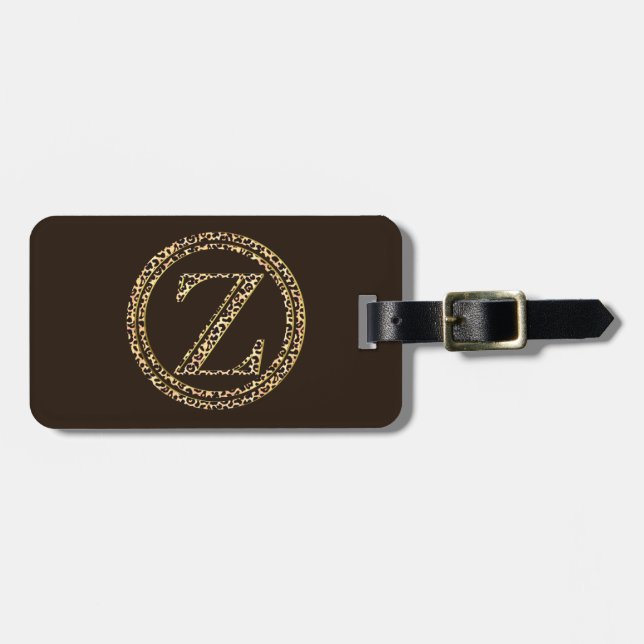 Etiqueta Para Maletas Leopard Z (Frente Horizontal)