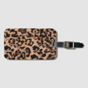 Etiqueta Para Maletas Leopardo - huella animal descubierta