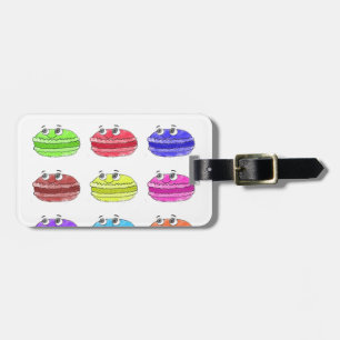 Etiqueta Para Maletas Les Macarons Cute Personalizado