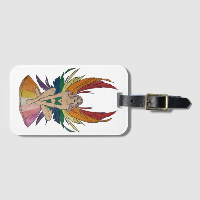 Etiqueta Para Maletas Lesbian Faerie (Anverso horizontal)
