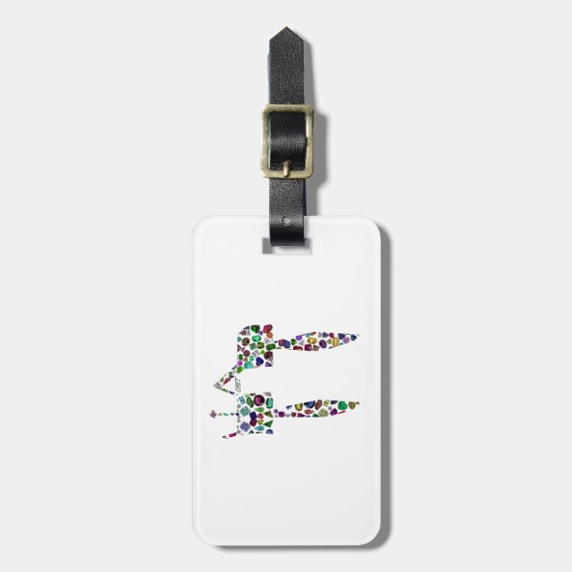 Etiqueta Para Maletas Letra hebrea 'CHET' (Frente Vertical)