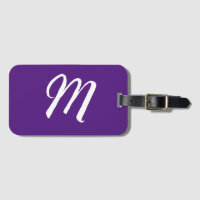 Letra real púrpura inicial monograma estilo modern