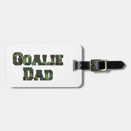 Etiqueta Para Maletas Letras de la carrera de hockey de papá