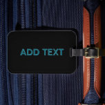 Etiqueta Para Maletas Letras editables con sombra de caída<br><div class="desc">Texto audaz y expresivo,  ¡personalizar como quieras!</div>