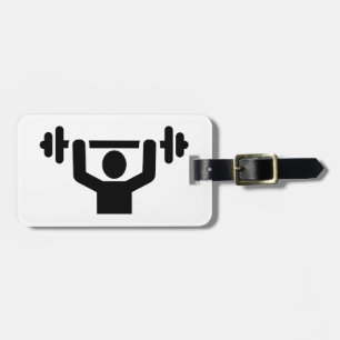 Etiqueta Para Maletas Levantamiento de pesas powerlifting