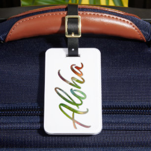 Etiqueta Para Maletas Leyenda Aloha Tropical - Leyenda Hawaii