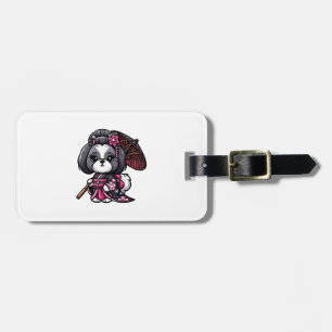 Etiqueta Para Maletas Lhasa Apso Dog Kimono