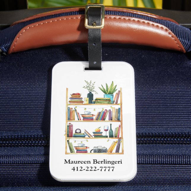 Etiqueta Para Maletas Libro de libros más personalizado (Anverso In situ 2)