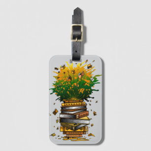Etiqueta Para Maletas Libros de piña