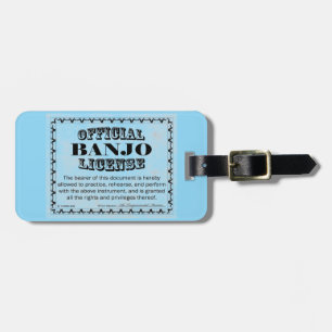 Etiqueta Para Maletas Licencia Banjo