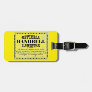 Etiqueta Para Maletas Licencia de Handbell