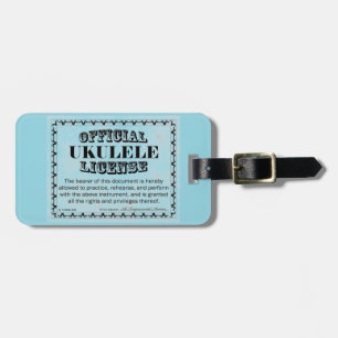 Etiqueta Para Maletas Licencia de Ukulele