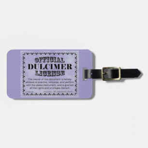 Etiqueta Para Maletas Licencia Dulcimer