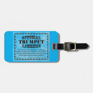 Etiqueta Para Maletas Licencia Trumpet
