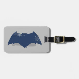 Etiqueta Para Maletas Liga de la Justicia   Símbolo batman de brocha y s