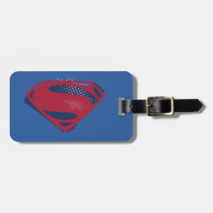 Etiqueta Para Maletas Liga de la Justicia   Símbolo de Superman de broch