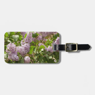 Etiqueta Para Maletas Lilac Bush hermosas flores de primavera morada