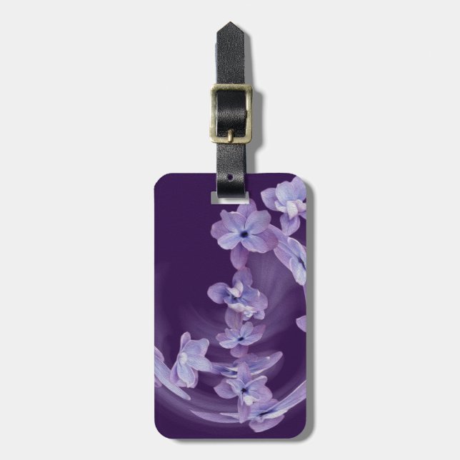 Etiqueta Para Maletas Lilac en círculo (Frente Vertical)