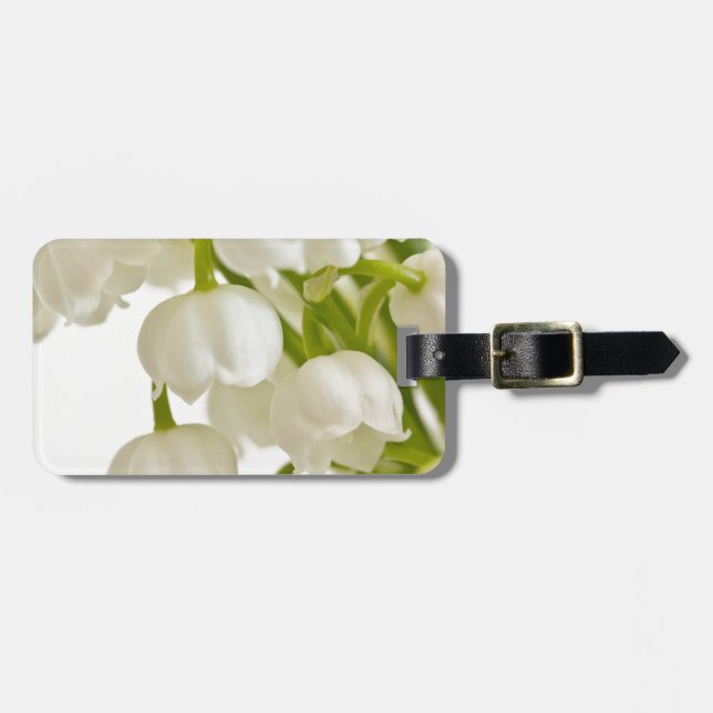 Etiqueta Para Maletas Lilies blancos (Frente Horizontal)