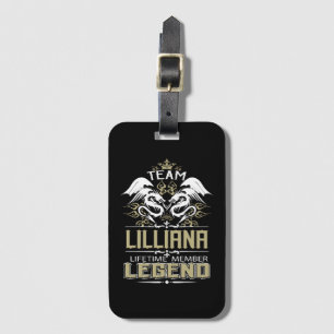 Etiqueta Para Maletas Lilliana Lilliana Dragón Miembro Vitalicio Leyenda