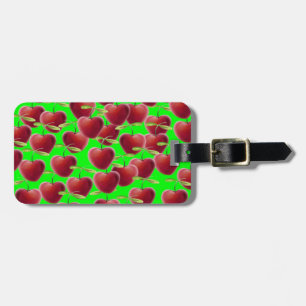 Etiqueta Para Maletas Lime Green Cherry Splash