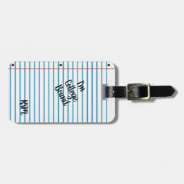 Etiqueta Para Maletas Límite de la universidad