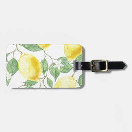 Etiqueta Para Maletas Limón acuático