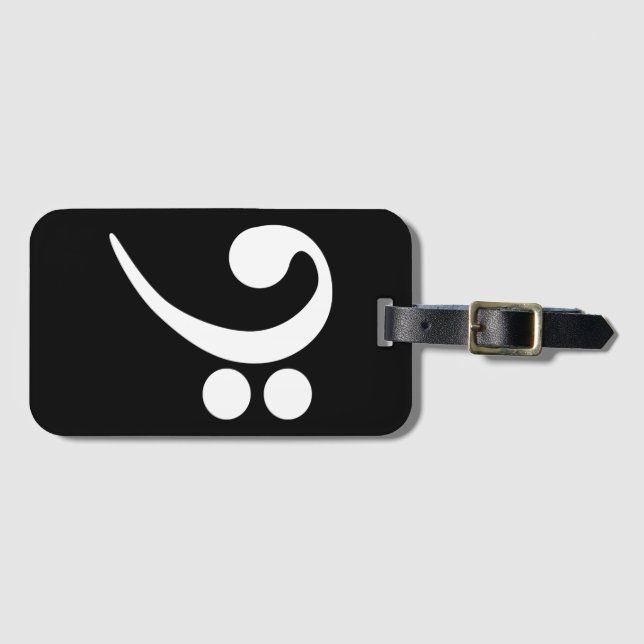 Etiqueta Para Maletas Limpieza de trasero blanco (Anverso horizontal)