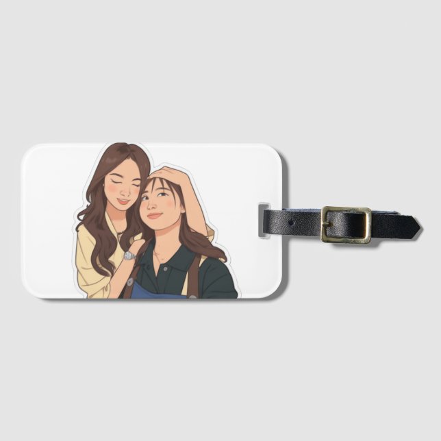 Etiqueta Para Maletas LinDy (pareja GL) (Anverso horizontal)