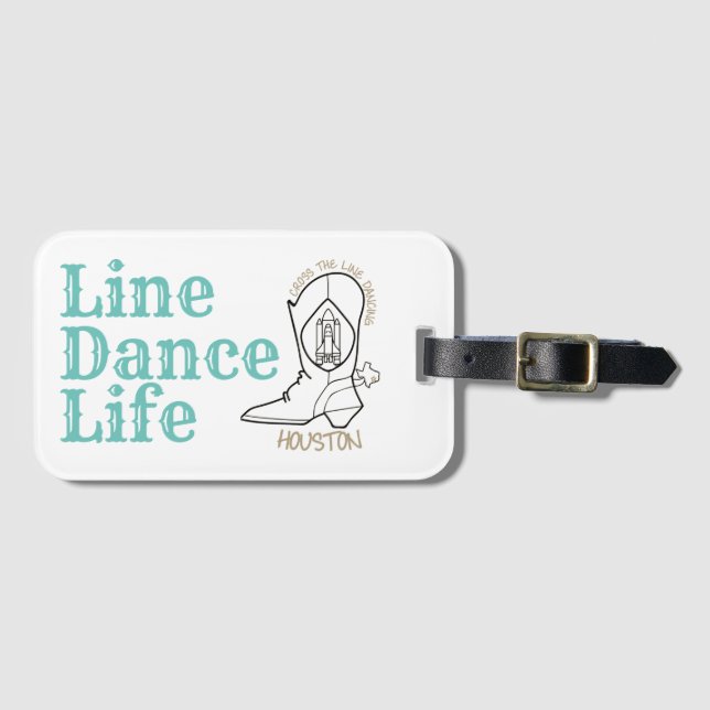Etiqueta Para Maletas Line Dance Life Tote Bag (Anverso horizontal)