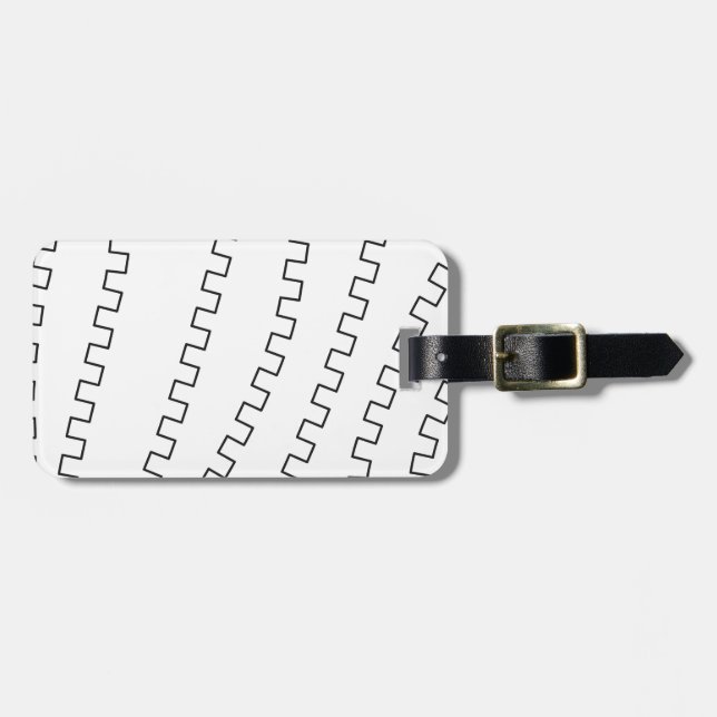 Etiqueta Para Maletas Líneas de cierre (Frente Horizontal)