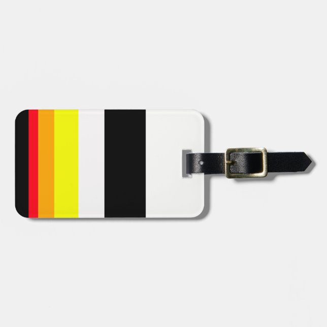 Etiqueta Para Maletas Líneas de otoño (Frente Horizontal)