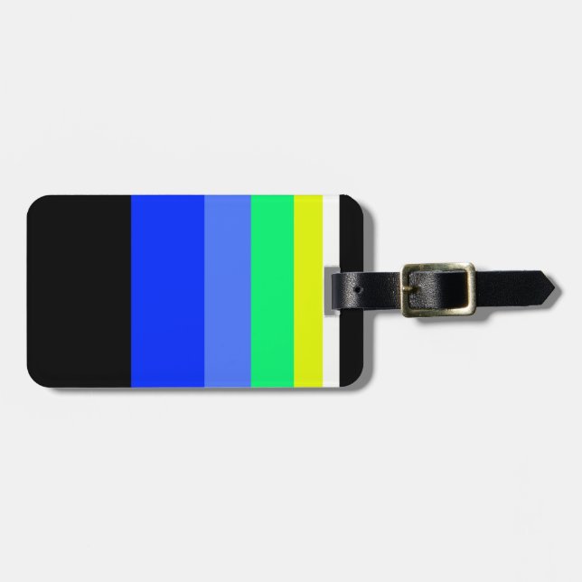 Etiqueta Para Maletas Líneas oscuras (Frente Horizontal)