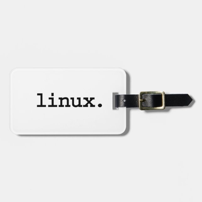 Etiqueta Para Maletas linux. (Frente Horizontal)