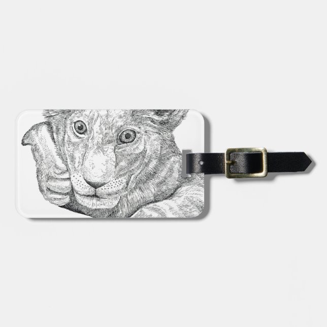 Etiqueta Para Maletas Lion Cub (Frente Horizontal)
