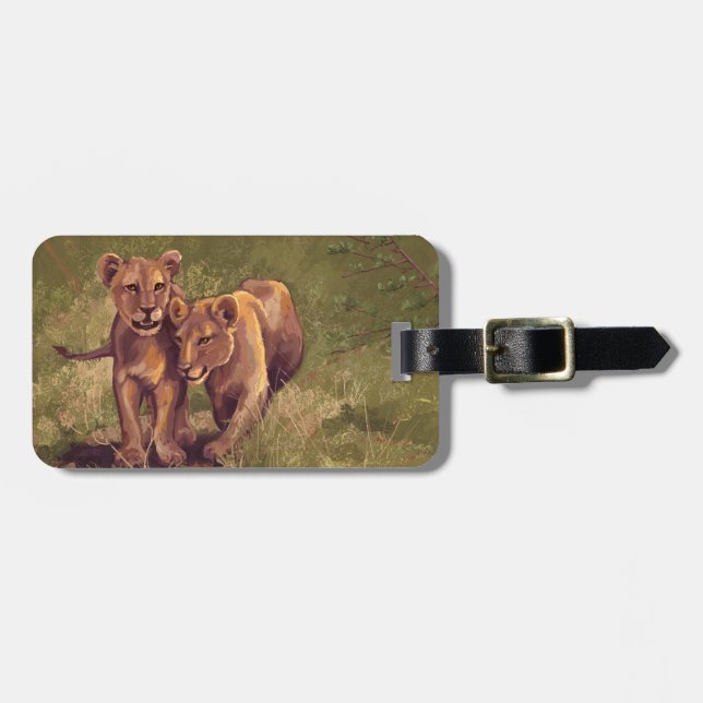 Etiqueta Para Maletas Lion Cubs (Frente Horizontal)