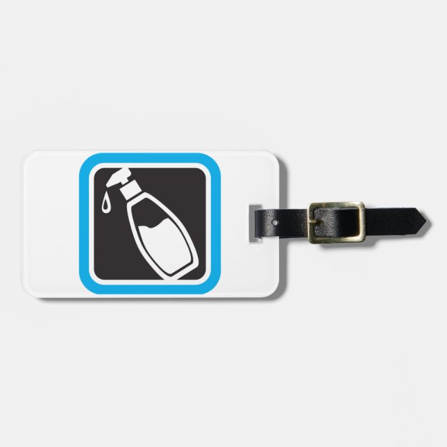 Etiqueta Para Maletas Liquid Soap Dispenser Pump Bottle Icon (Frente Horizontal)