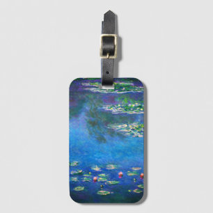 Etiqueta Para Maletas Lirios de agua vintage de Claude Monet