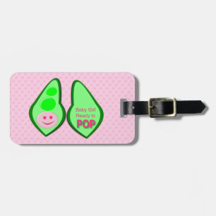 Etiqueta Para Maletas Listo para despedirse de la bebé Personalizado ros