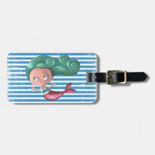 Etiqueta Para Maletas Little mermaid lindo