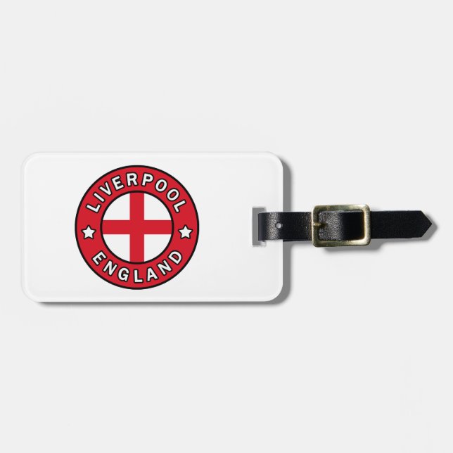 Etiqueta Para Maletas Liverpool England (Frente Horizontal)