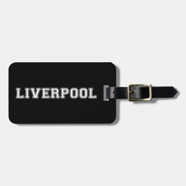 Etiqueta Para Maletas Liverpool England (Frente Horizontal)