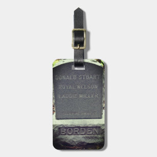 Etiqueta Para Maletas Lizzie Borden Mascota Gravestone