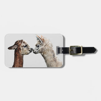 Etiqueta Para Maletas Llama Alpaca texto lindo