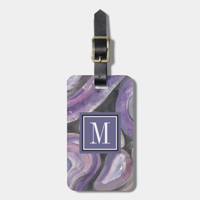 Etiqueta Para Maletas Lluvia del círculo (Frente Vertical)