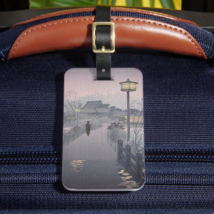 Etiqueta Para Maletas Lluvia del crepúsculo en el camino a Shinobazu en 