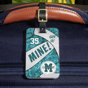 Etiqueta Para Maletas ¡Lo tengo! chicas verde azulados del equipo de vol