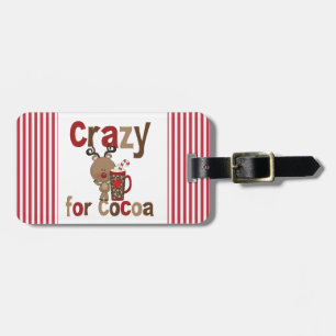 Etiqueta Para Maletas Loco para el cacao