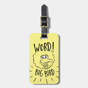 Etiqueta Para Maletas Logo de Big Bird Skate - ¡Palabra! Gran Bird