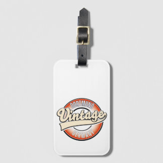Etiqueta Para Maletas Logo de estilo vintage de Dortmund,
